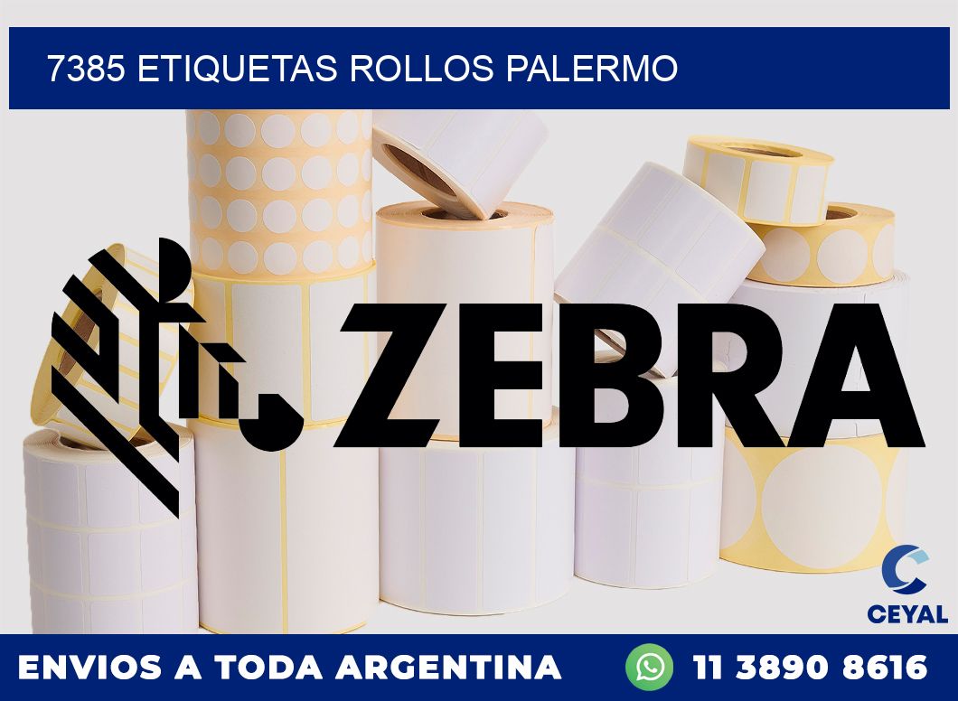 7385 etiquetas rollos PALERMO