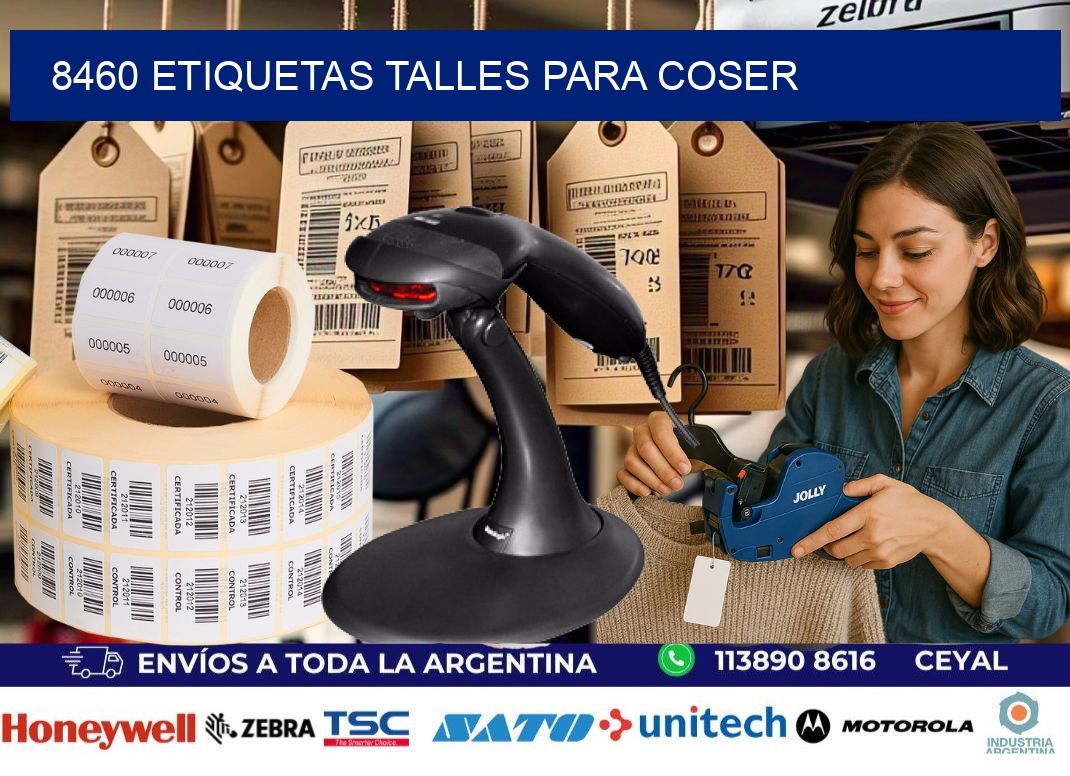 8460 ETIQUETAS TALLES PARA COSER