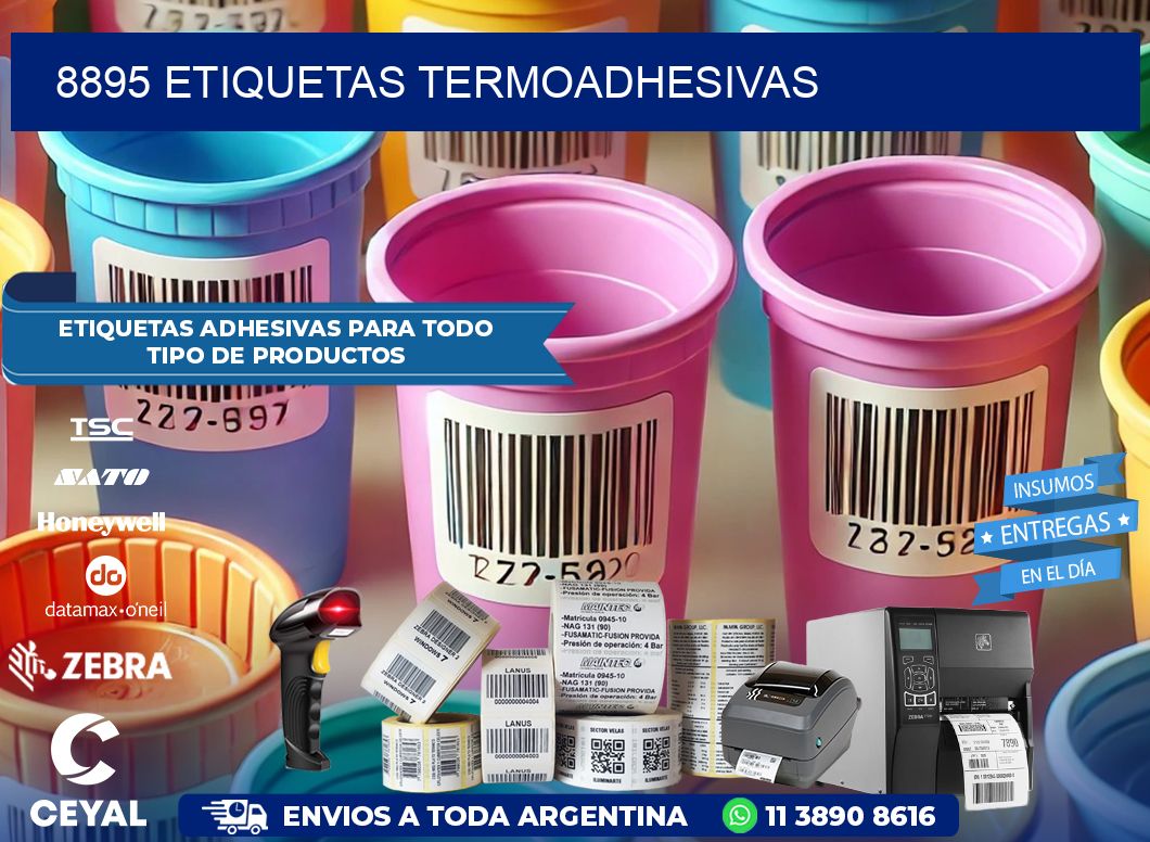 8895 etiquetas termoadhesivas