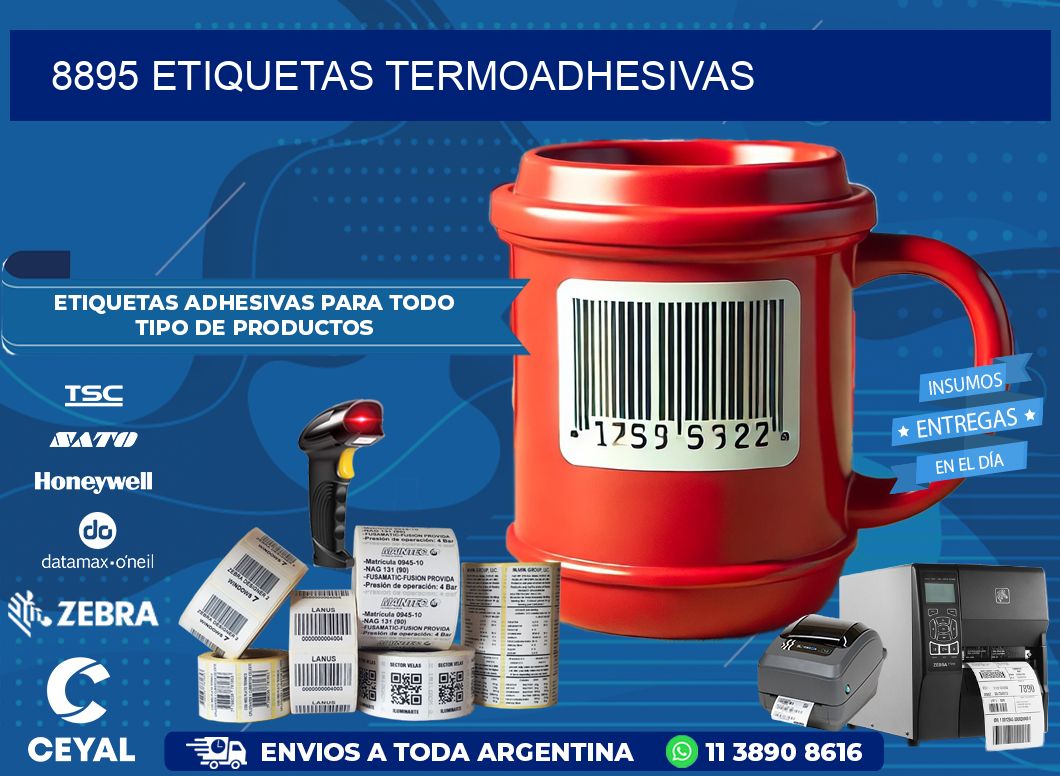 8895 etiquetas termoadhesivas