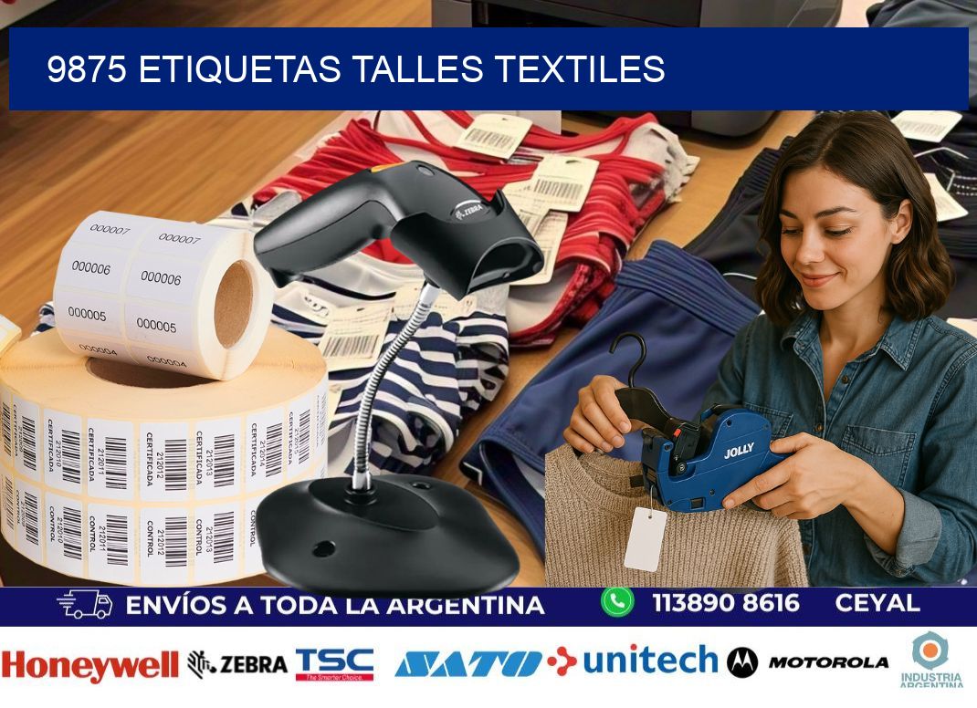 9875 ETIQUETAS TALLES TEXTILES