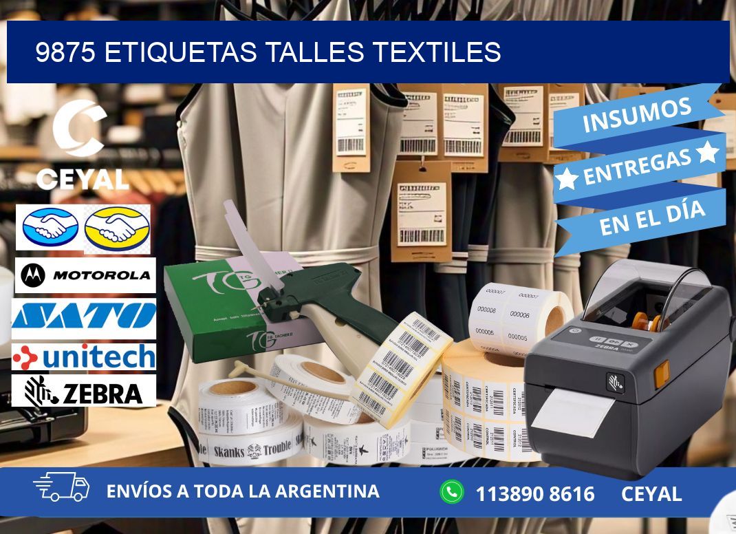 9875 ETIQUETAS TALLES TEXTILES