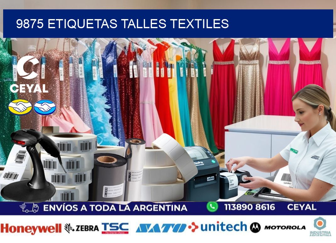 9875 ETIQUETAS TALLES TEXTILES