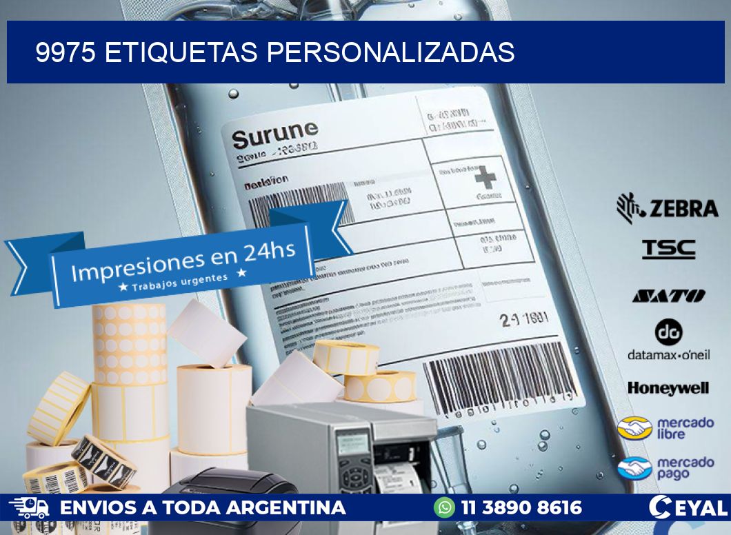 9975 Etiquetas personalizadas