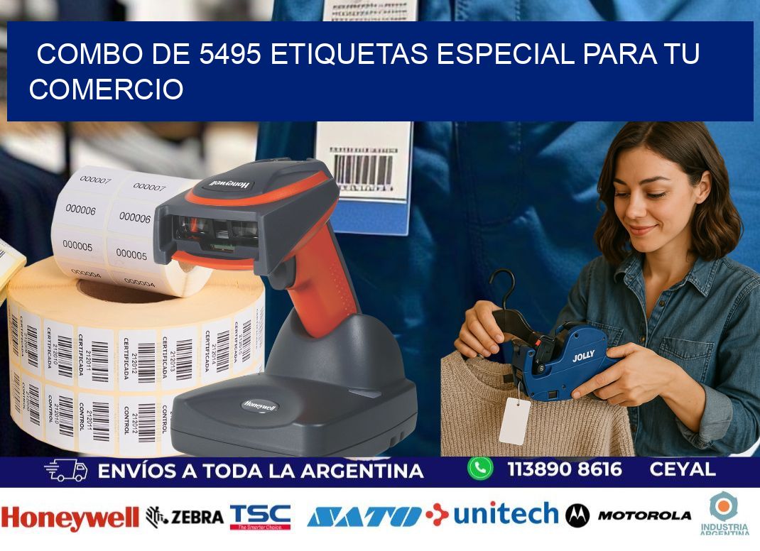 Combo de 5495 etiquetas especial para tu comercio