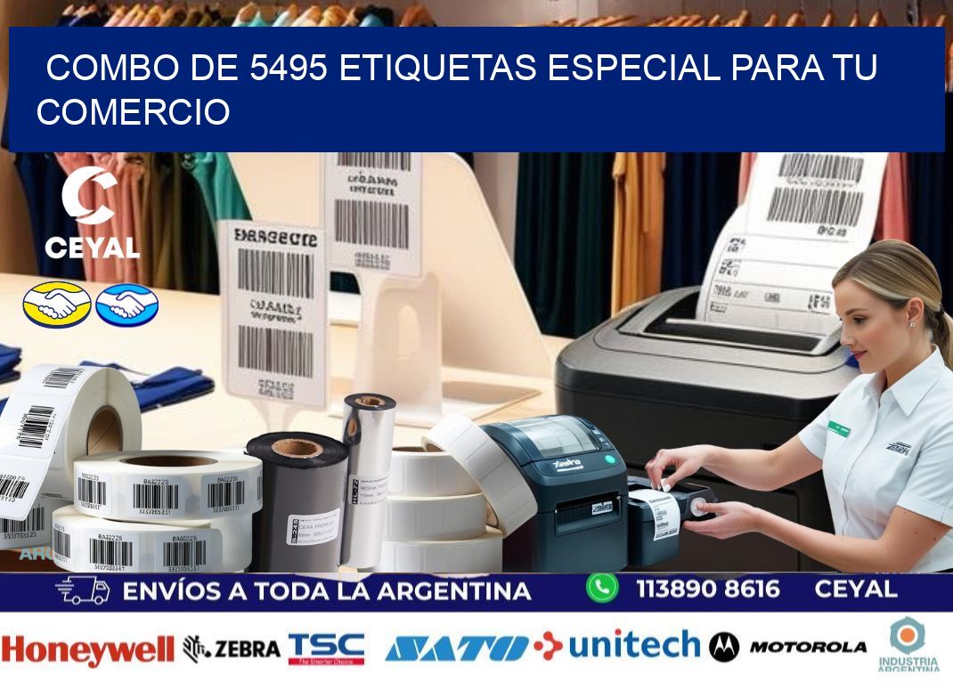 Combo de 5495 etiquetas especial para tu comercio
