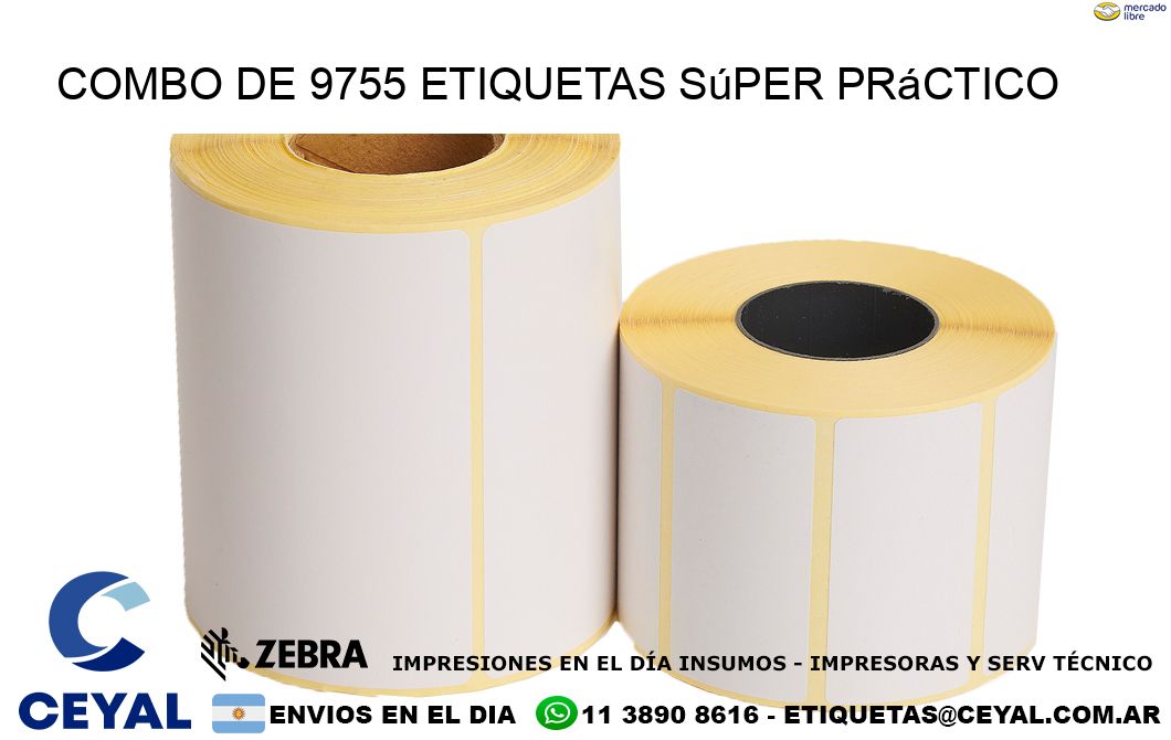 Combo de 9755 etiquetas súper práctico