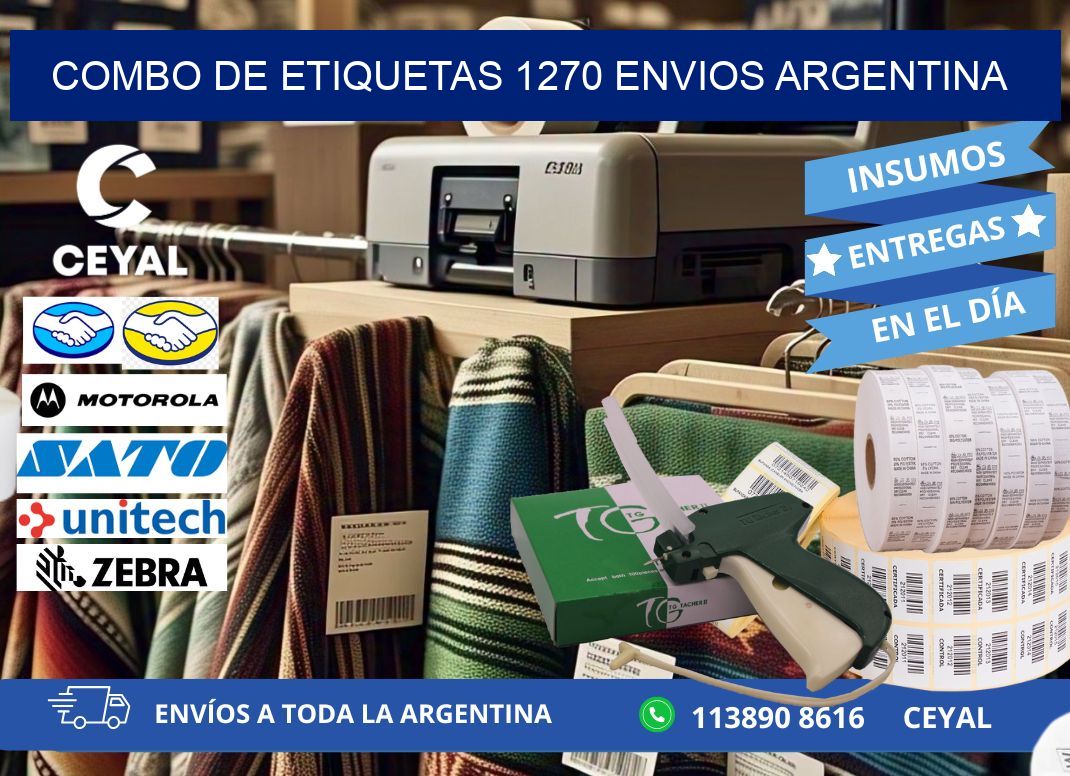 Combo de etiquetas 1270 ENVIOS ARGENTINA