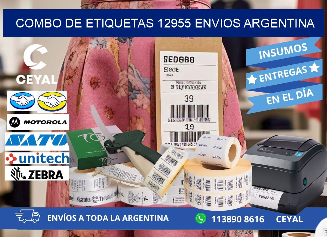 Combo de etiquetas 12955 ENVIOS ARGENTINA