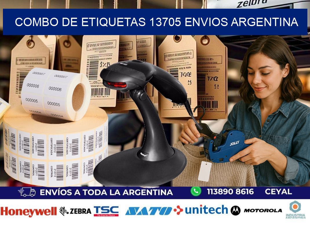 Combo de etiquetas 13705 ENVIOS ARGENTINA