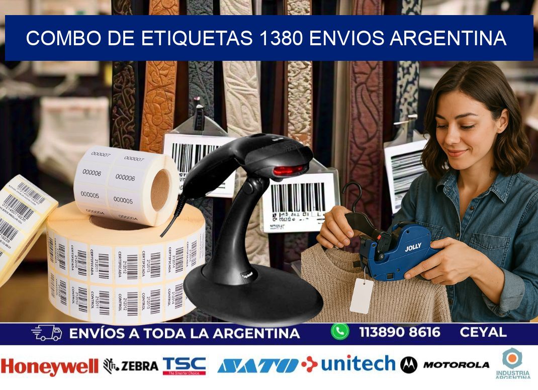 Combo de etiquetas 1380 ENVIOS ARGENTINA