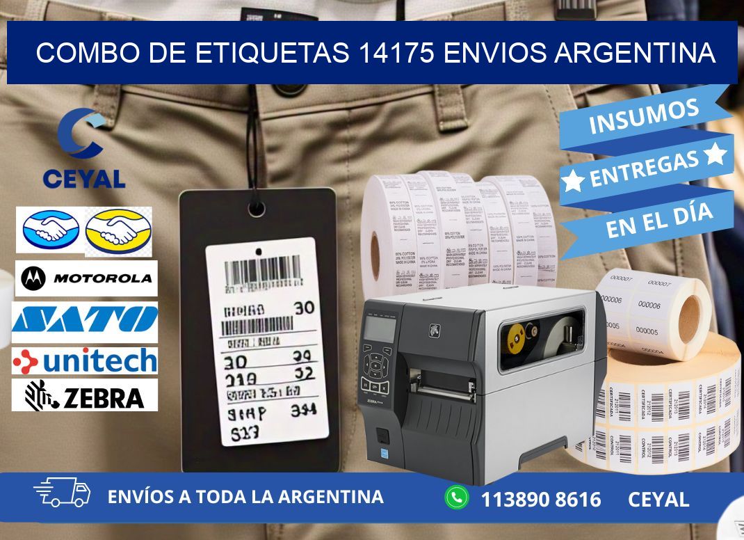 Combo de etiquetas 14175 ENVIOS ARGENTINA