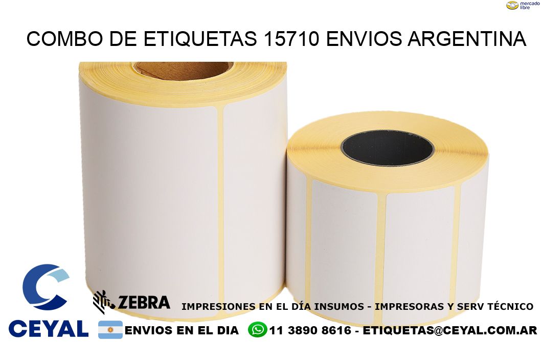 Combo de etiquetas 15710 ENVIOS ARGENTINA