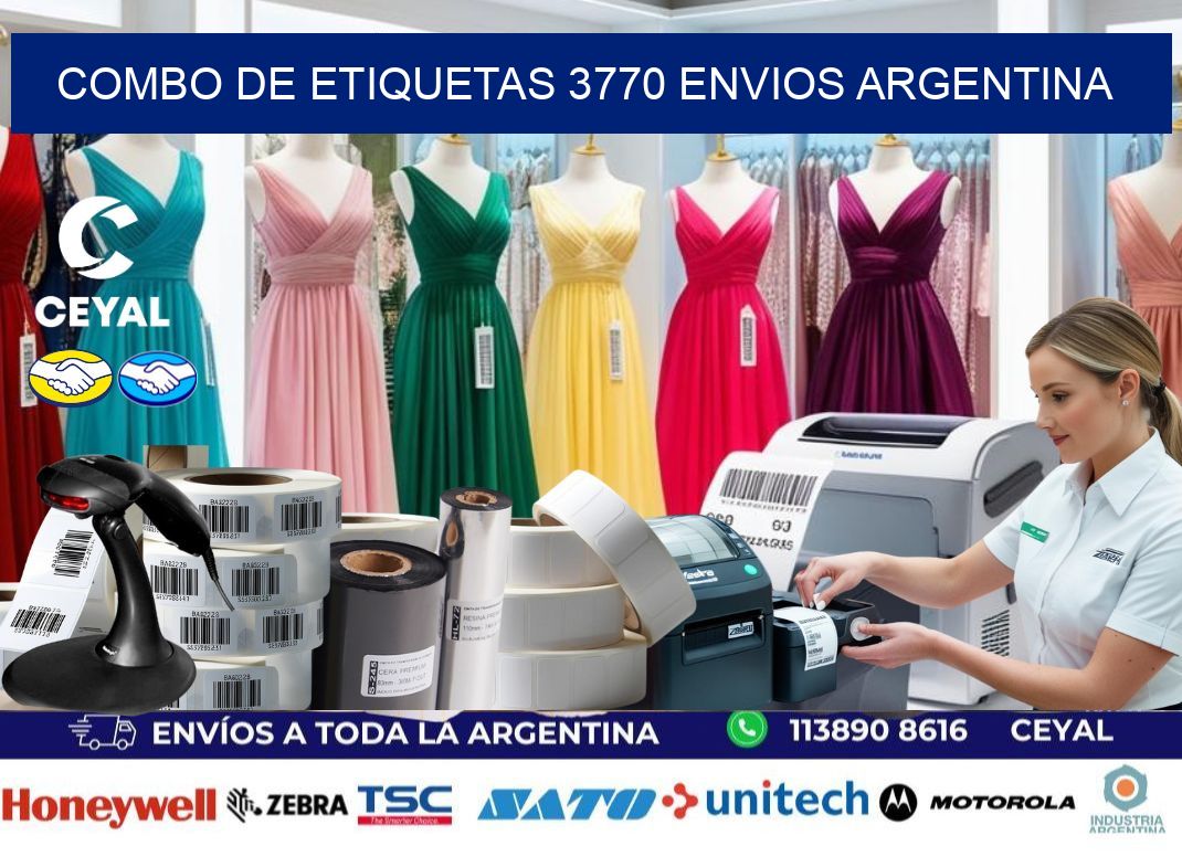 Combo de etiquetas 3770 ENVIOS ARGENTINA