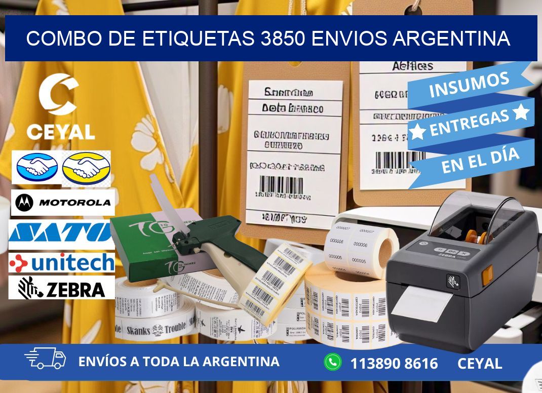 Combo de etiquetas 3850 ENVIOS ARGENTINA