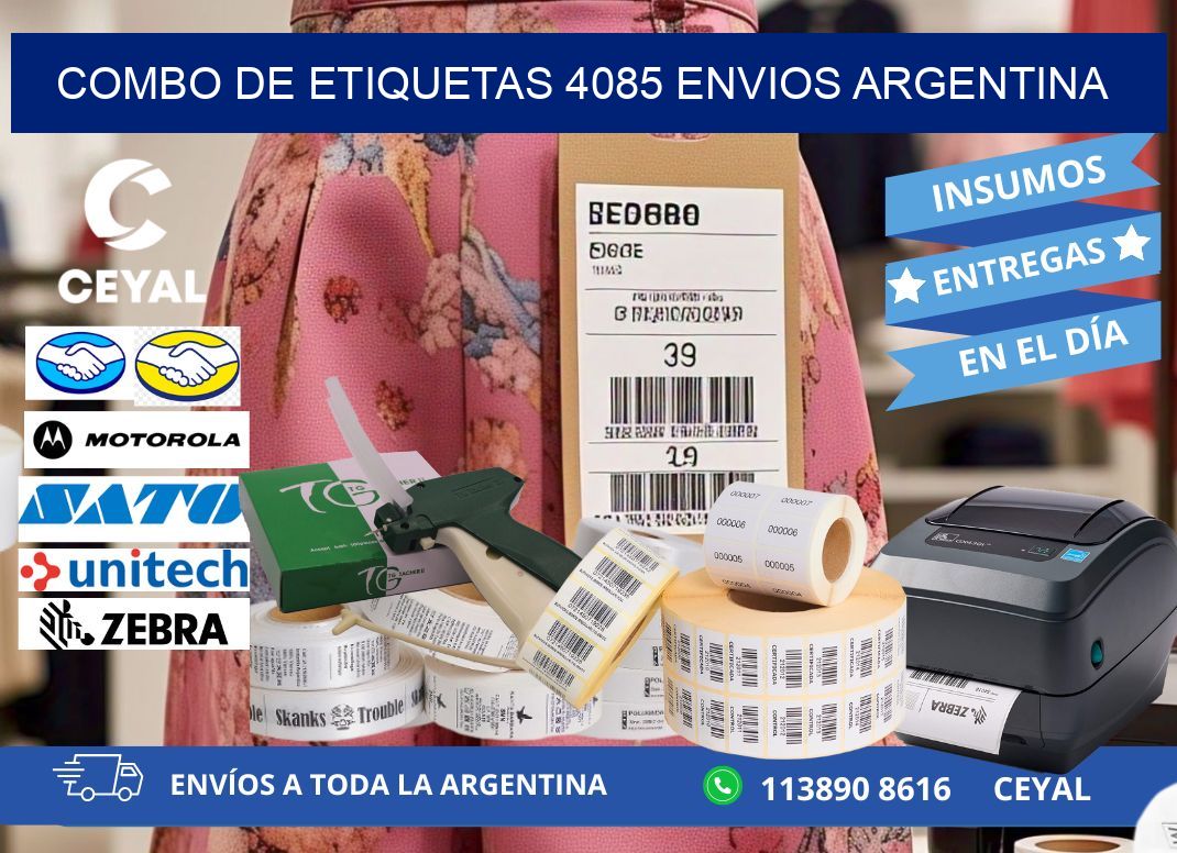 Combo de etiquetas 4085 ENVIOS ARGENTINA