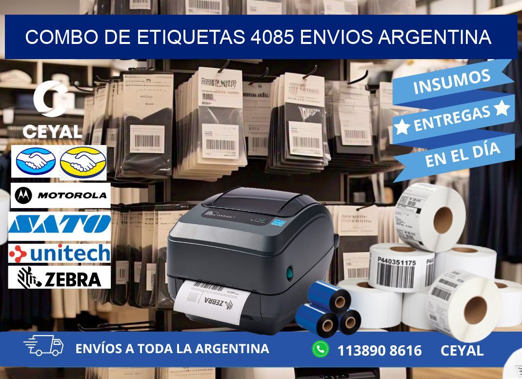 Combo de etiquetas 4085 ENVIOS ARGENTINA