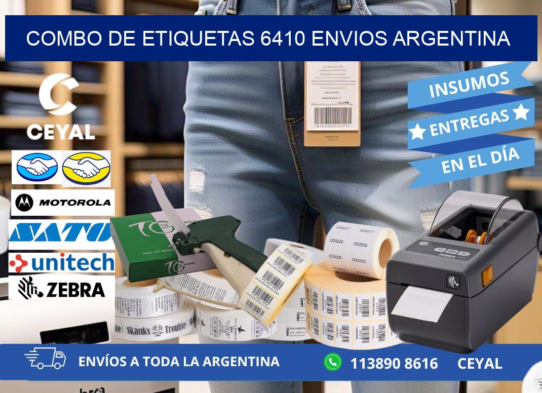 Combo de etiquetas 6410 ENVIOS ARGENTINA