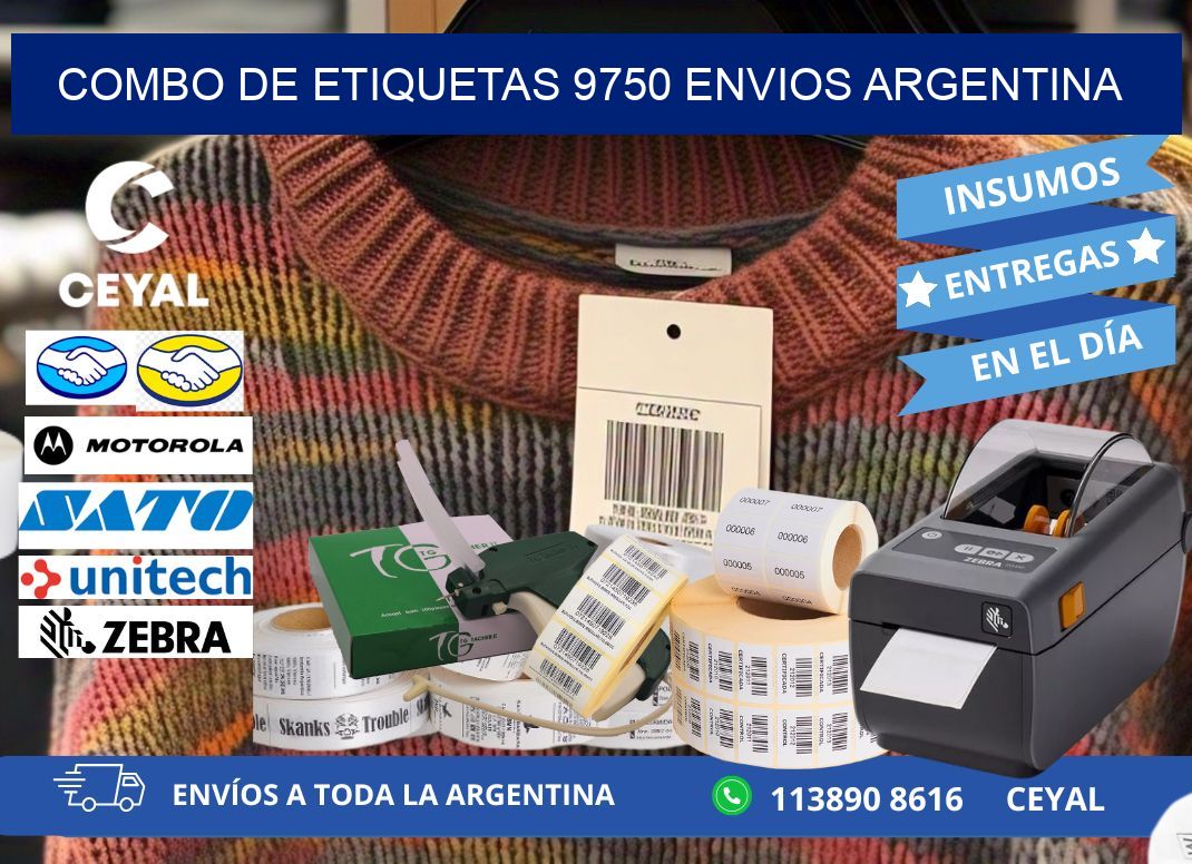 Combo de etiquetas 9750 ENVIOS ARGENTINA