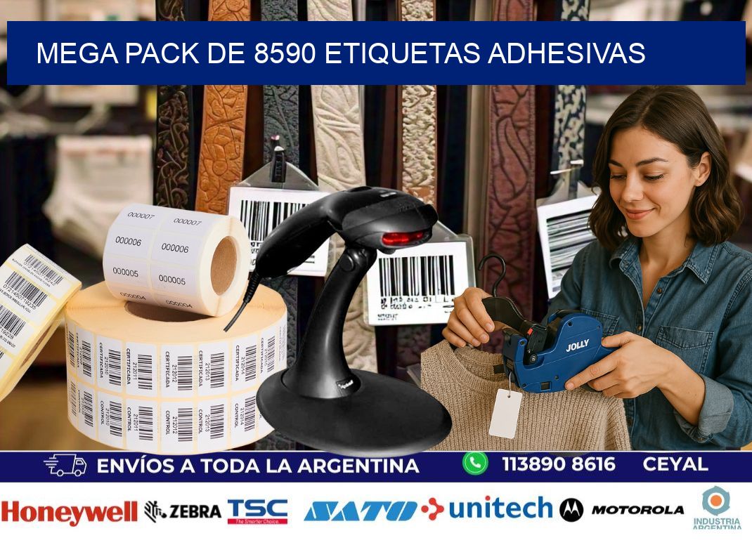 Mega pack de 8590 etiquetas adhesivas