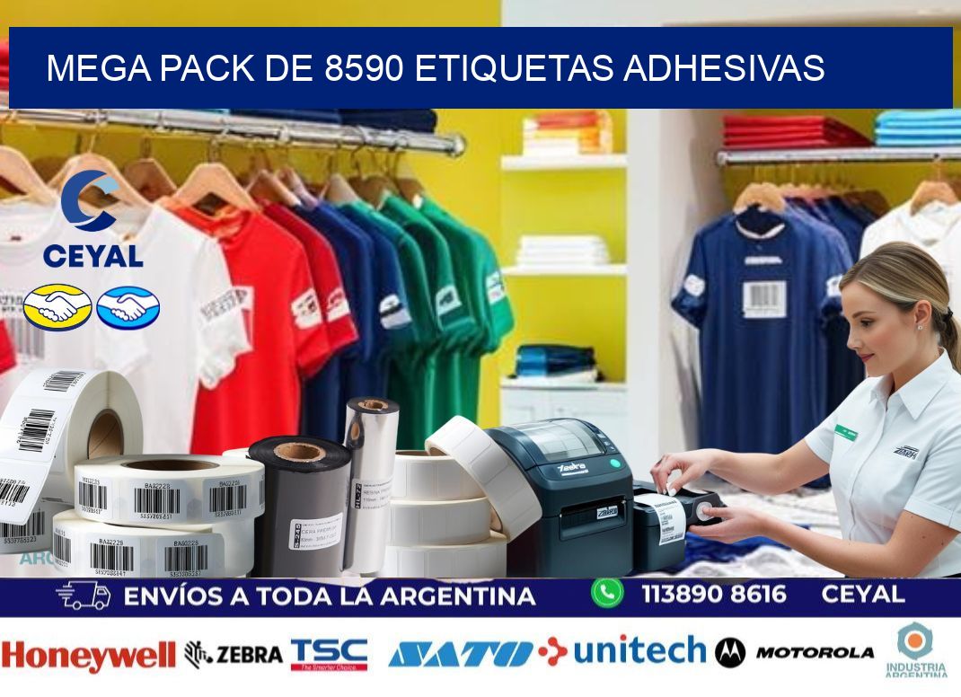 Mega pack de 8590 etiquetas adhesivas