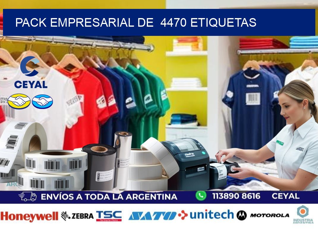 Pack empresarial de  4470 etiquetas