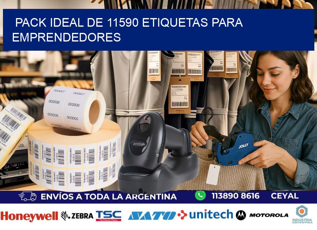 Pack ideal de 11590 etiquetas para emprendedores
