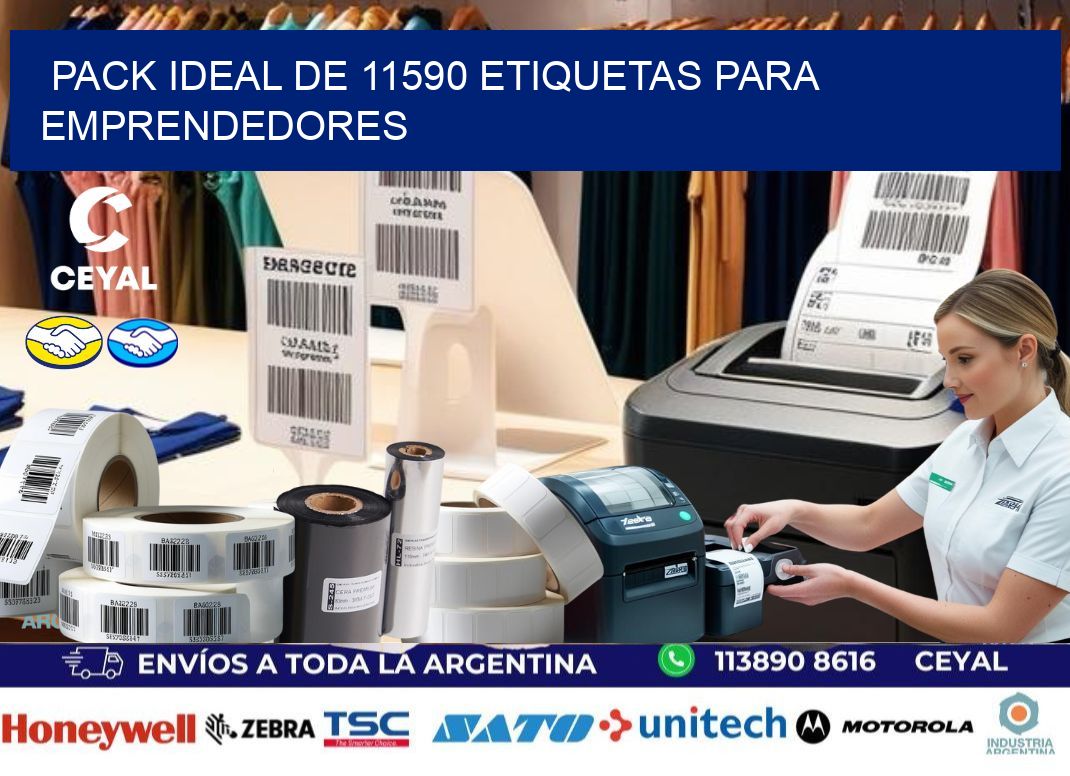 Pack ideal de 11590 etiquetas para emprendedores