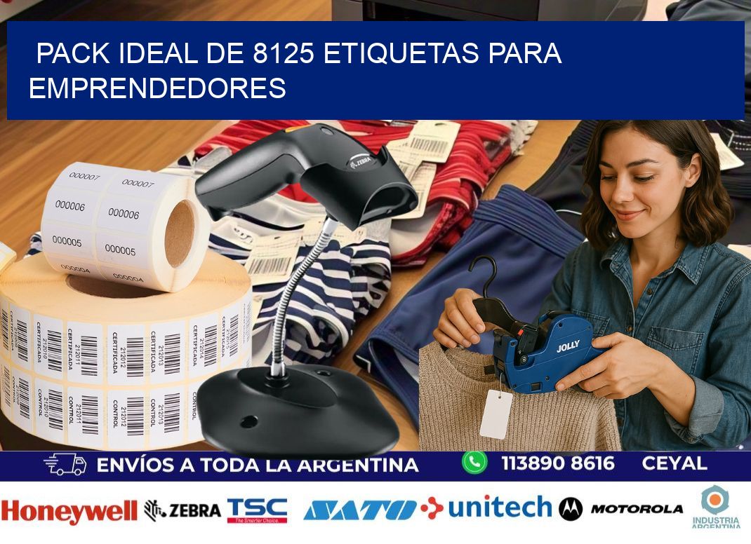 Pack ideal de 8125 etiquetas para emprendedores