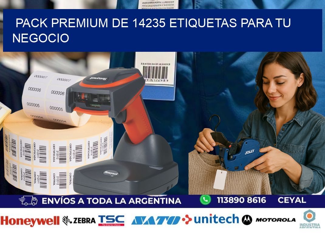 Pack premium de 14235 etiquetas para tu negocio
