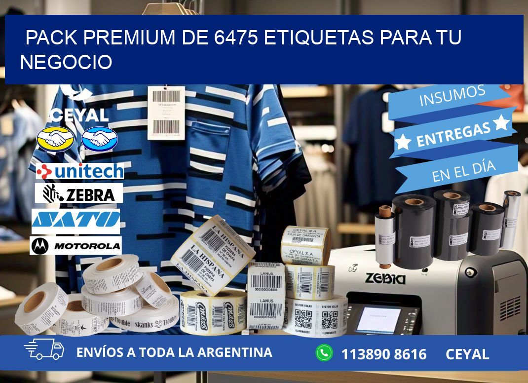 Pack premium de 6475 etiquetas para tu negocio