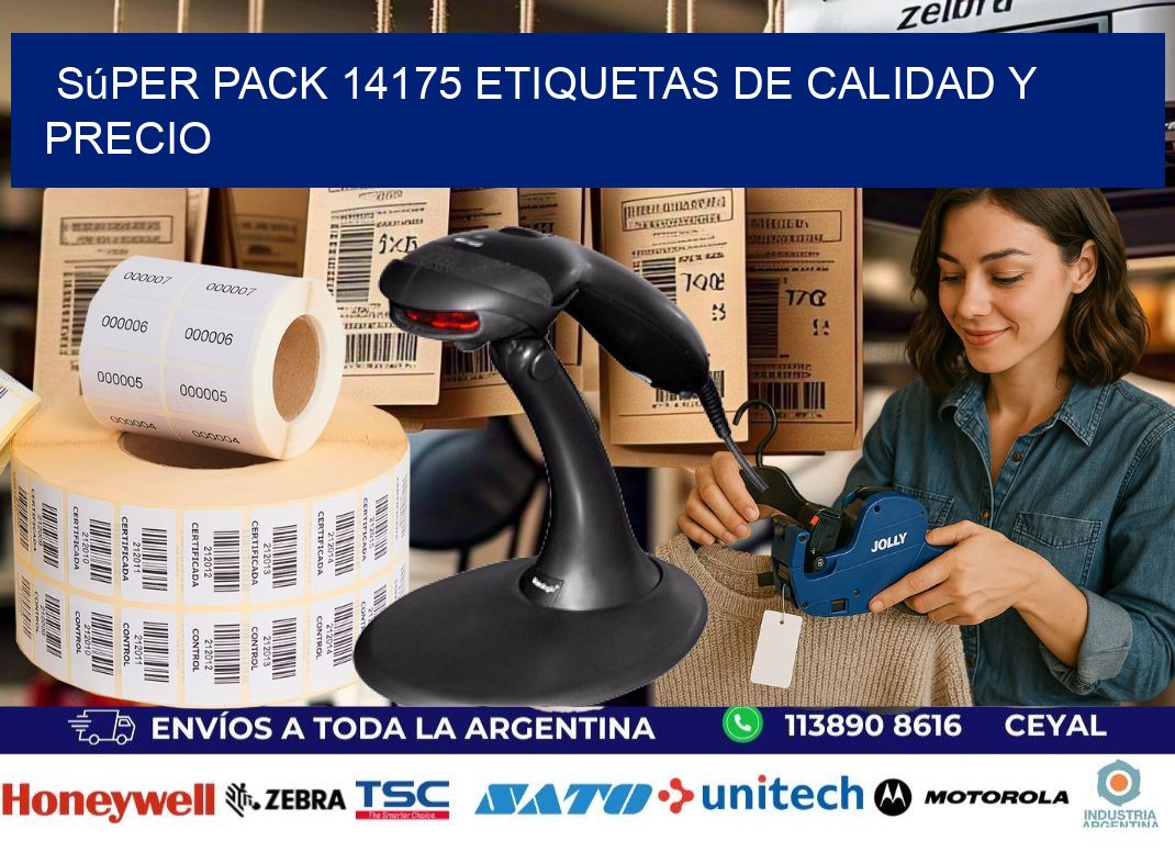 Súper pack 14175 etiquetas de calidad y precio