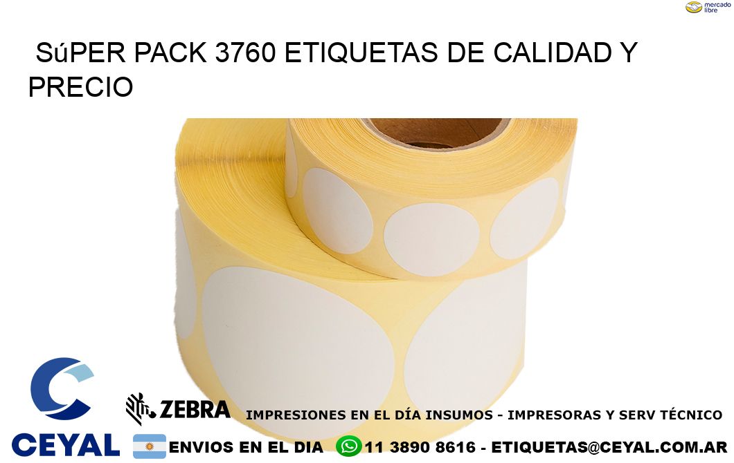 Súper pack 3760 etiquetas de calidad y precio