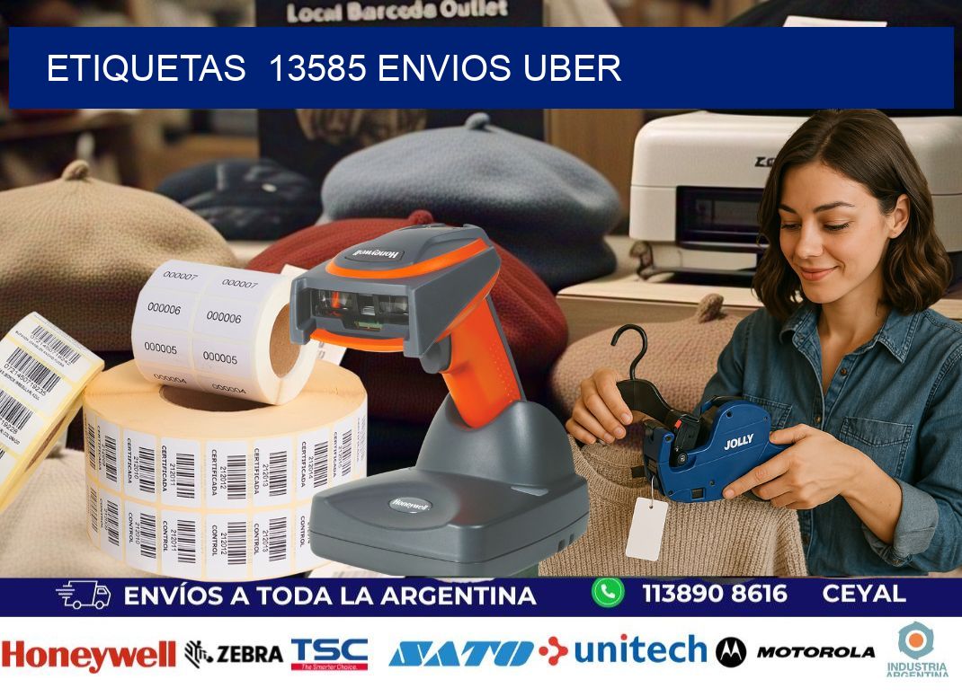 etiquetas  13585 ENVIOS UBER