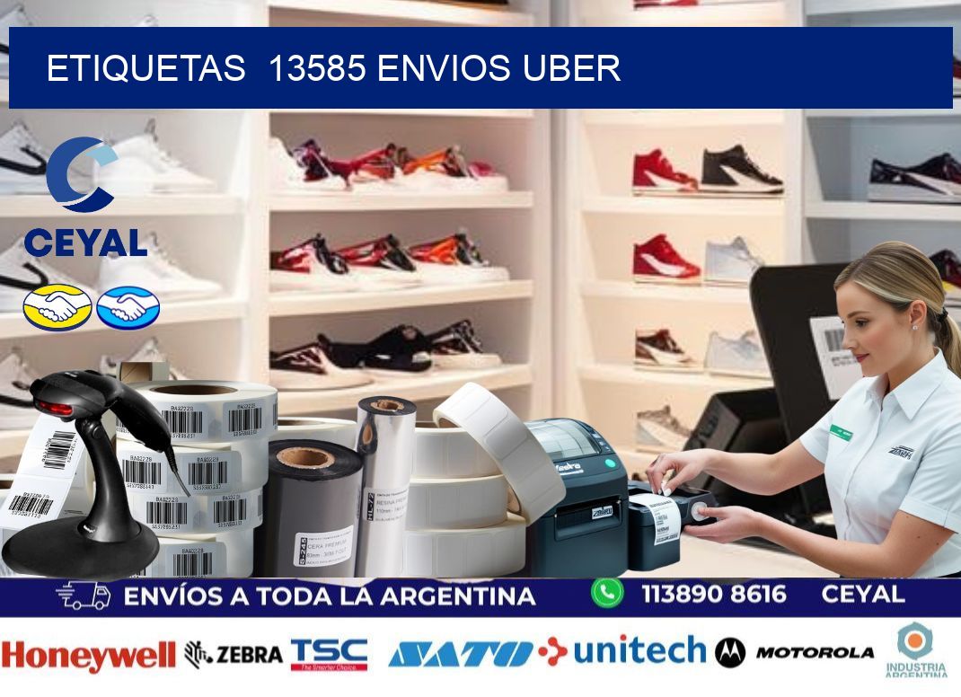 etiquetas  13585 ENVIOS UBER