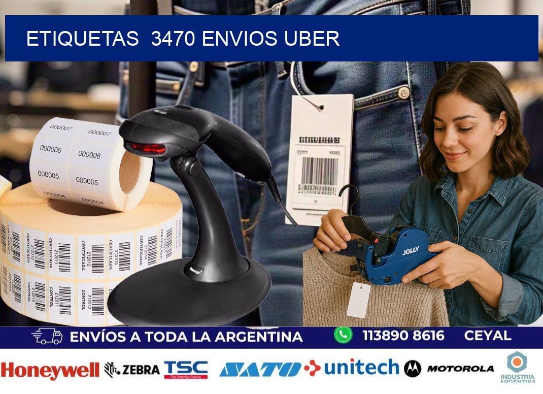 etiquetas  3470 ENVIOS UBER