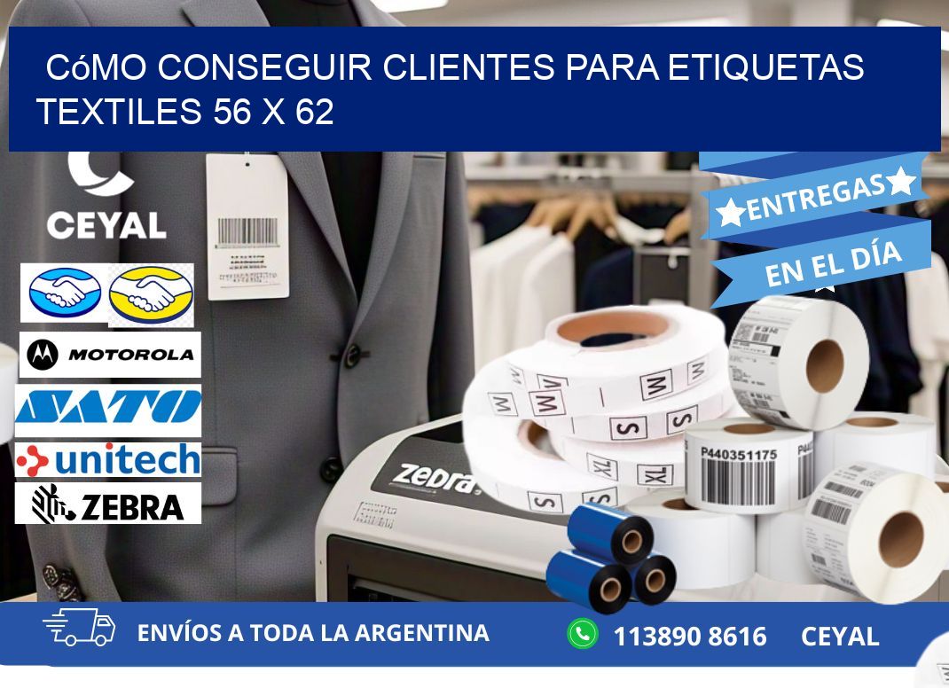 Cómo Conseguir Clientes para Etiquetas Textiles 56 x 62