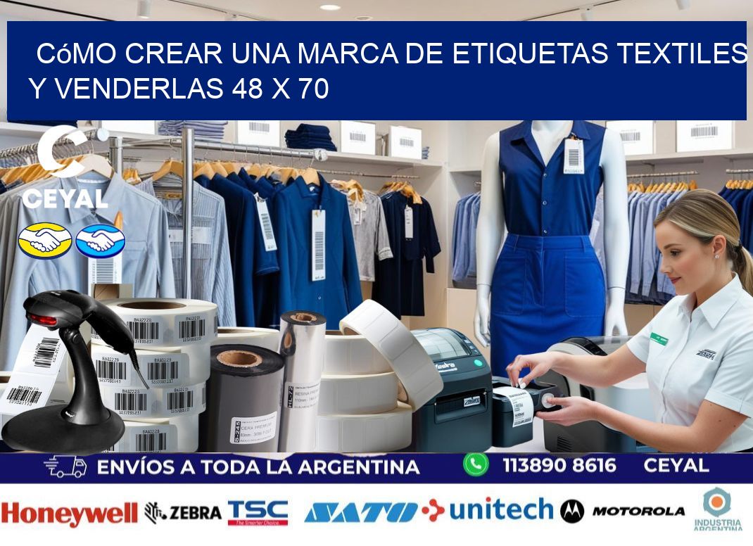 Cómo Crear una Marca de Etiquetas Textiles y Venderlas 48 x 70