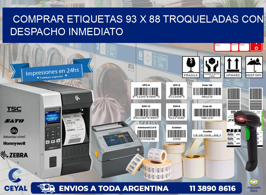 Comprar etiquetas 93 x 88 troqueladas con despacho inmediato