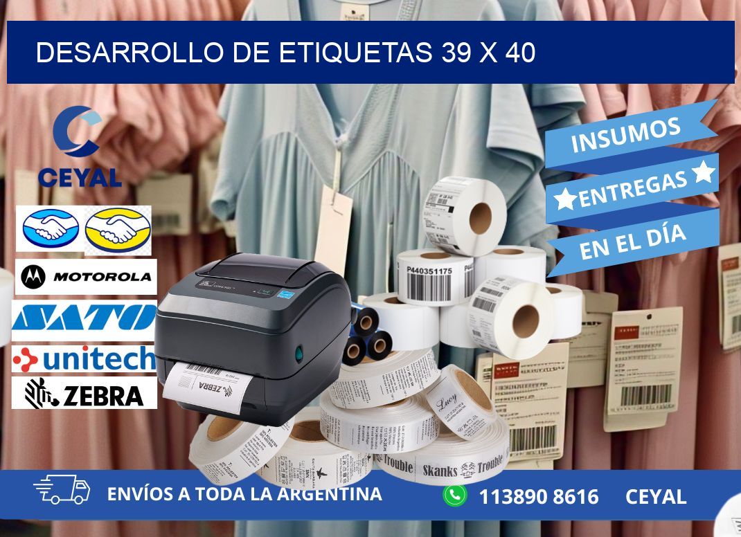 Desarrollo de etiquetas 39 x 40