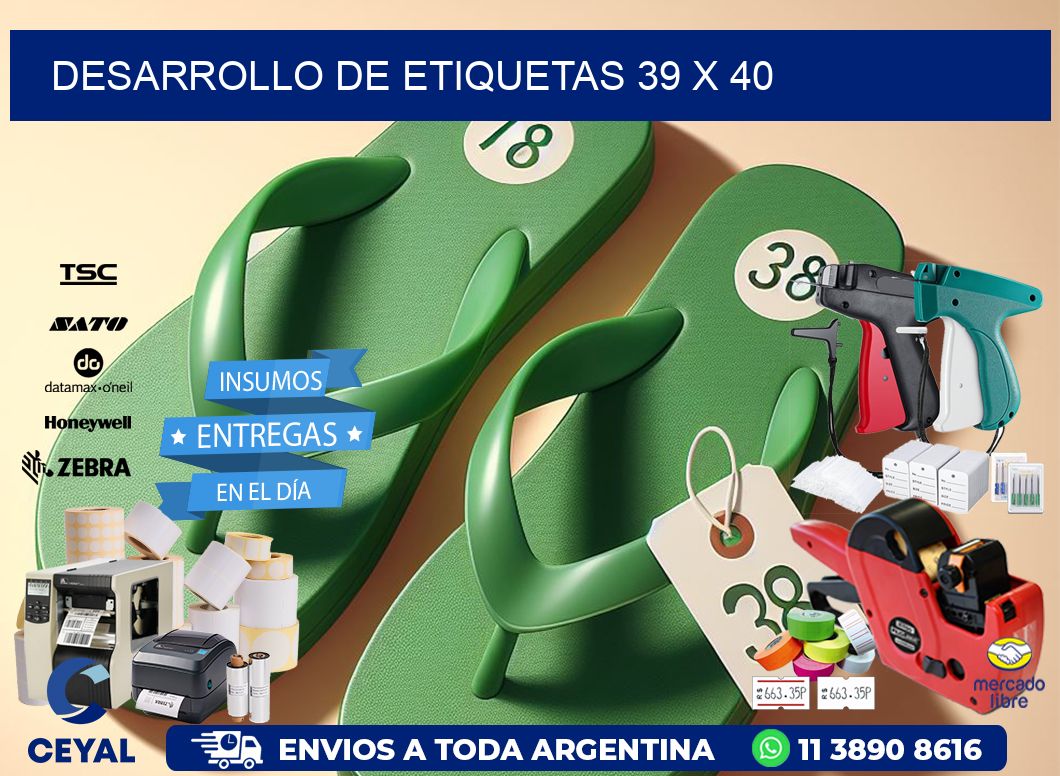 Desarrollo de etiquetas 39 x 40