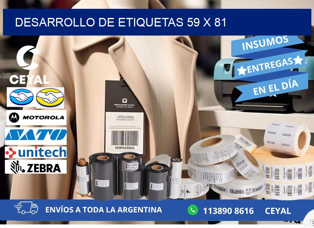 Desarrollo de etiquetas 59 x 81