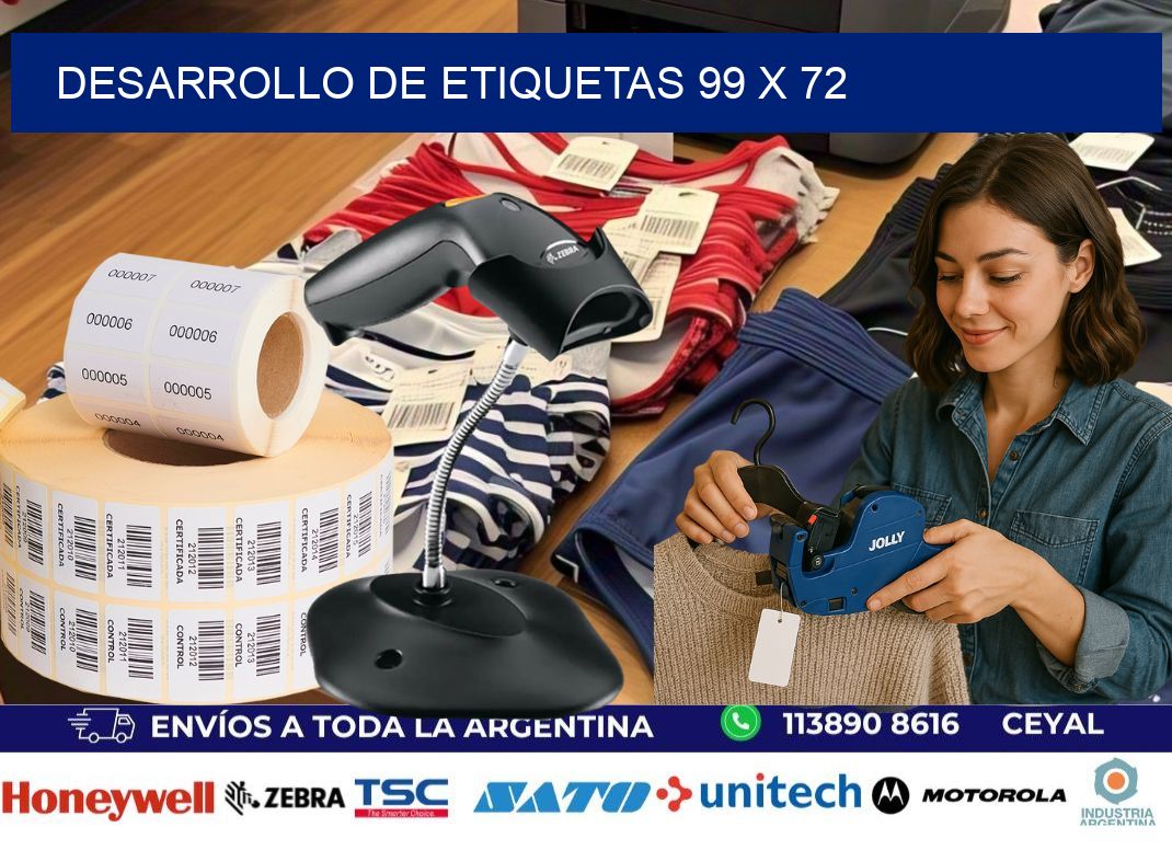 Desarrollo de etiquetas 99 x 72