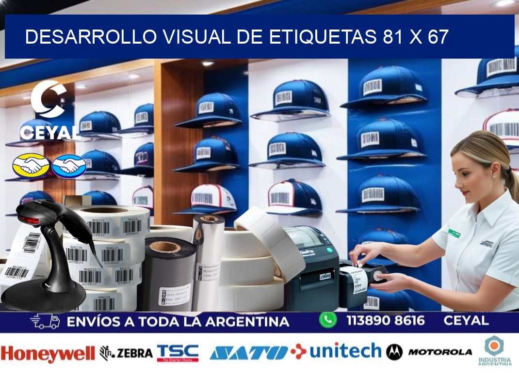Desarrollo visual de etiquetas 81 x 67