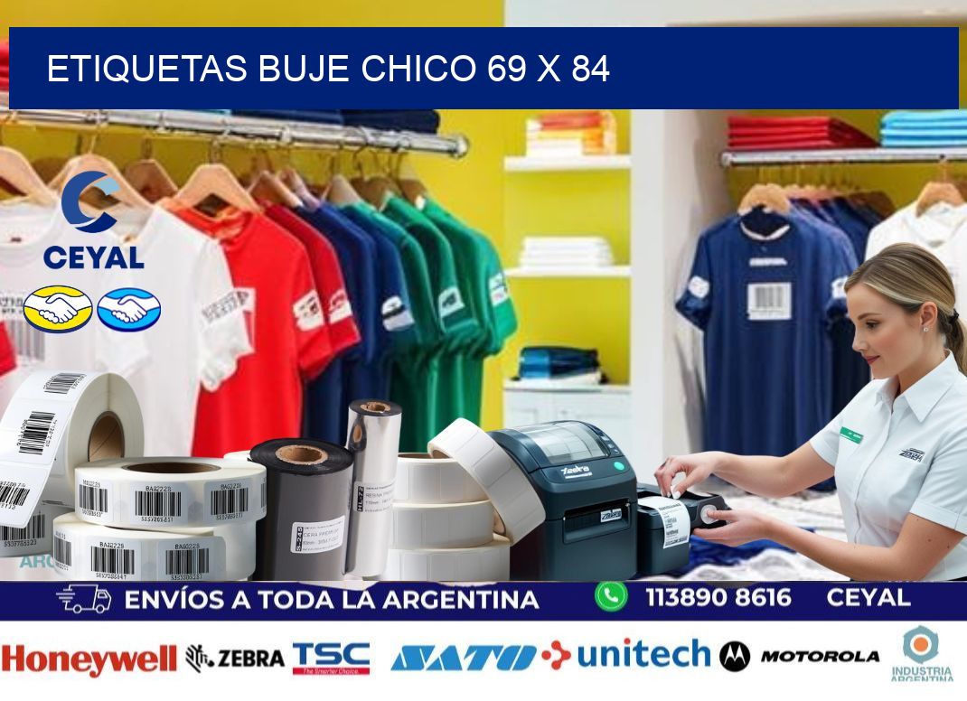 Etiquetas buje chico 69 x 84
