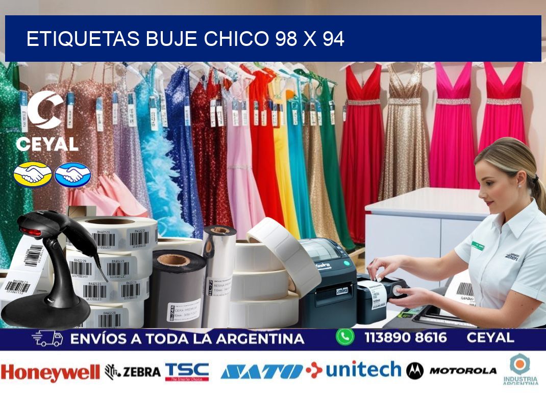Etiquetas buje chico 98 x 94