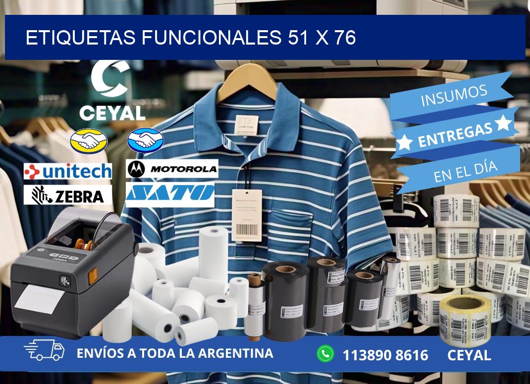 Etiquetas funcionales 51 x 76