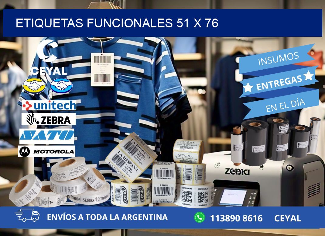 Etiquetas funcionales 51 x 76