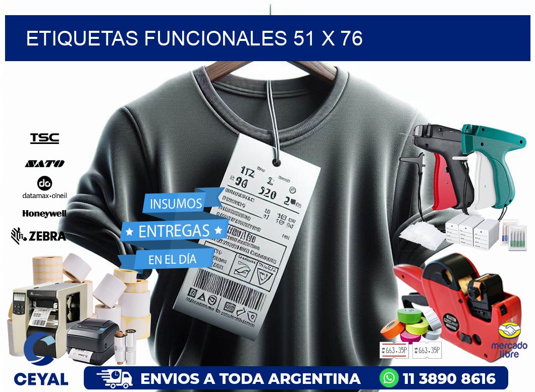 Etiquetas funcionales 51 x 76