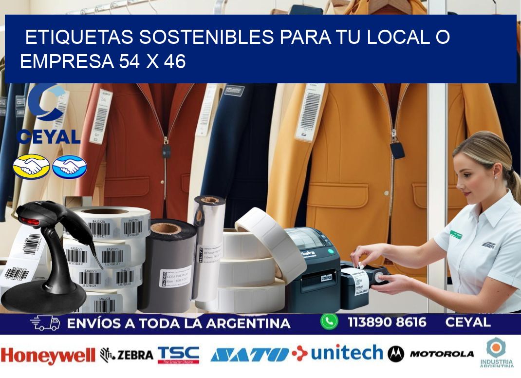 Etiquetas sostenibles para tu local o empresa 54 x 46